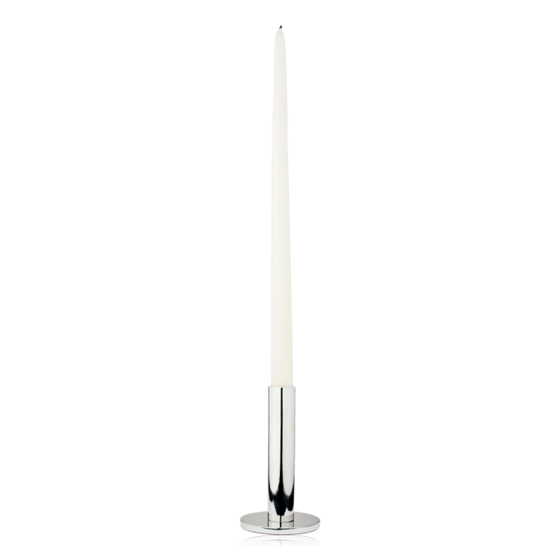 Broste Maro Silver Finish Candle Holder Large
