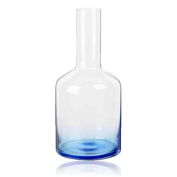 Broste Hue Mouthblown Glass Carafe Blue