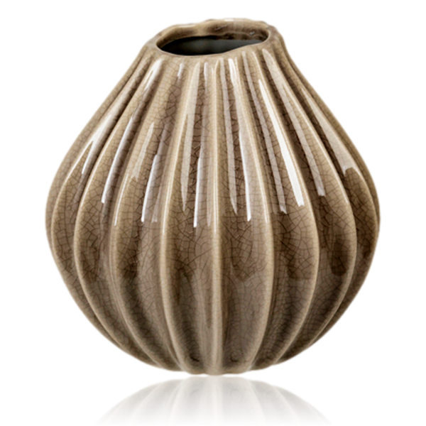 Broste Ceramic Wide Vase Rainy Day Medium