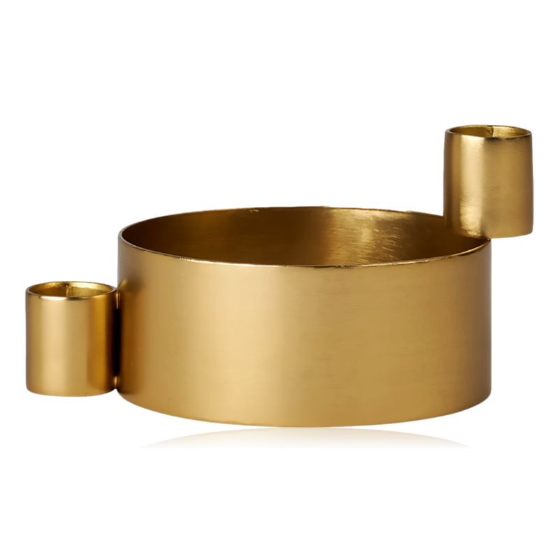 Broste Brass Finish Judie Candle Holder