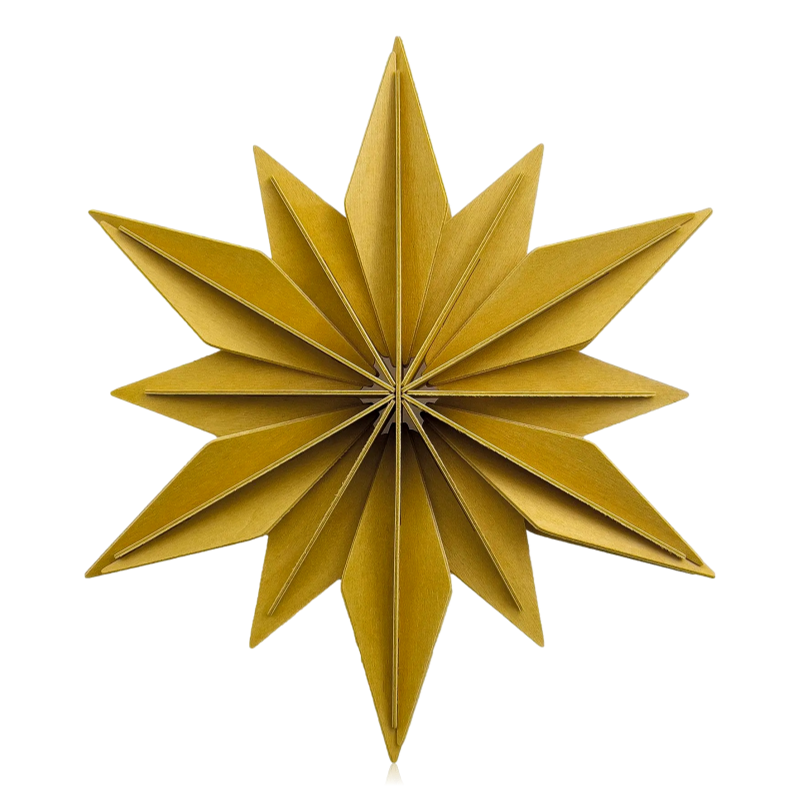 Lovi Star Wall Decoration 24cm Honey Yellow