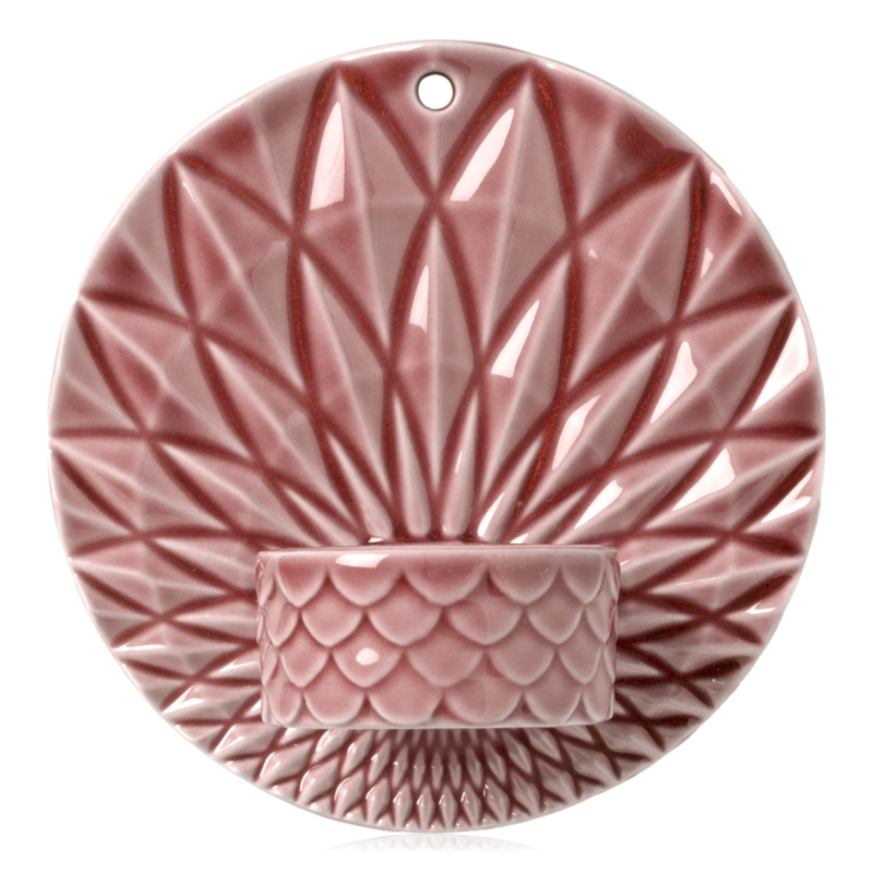 Dottir Pipanella Ceramic Wall Votive Scales Dusty Rose