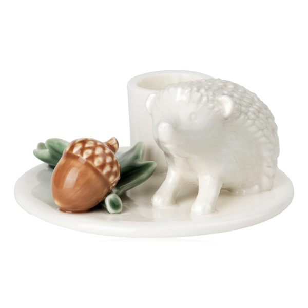 Dottir Winter Stories Ceramic Hedgehog Candle Holder