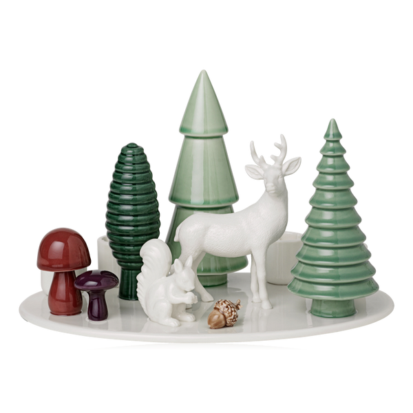 Dottir Woodland Stories Ceramic Advent Candle Holder