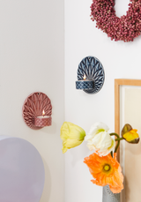 Dottir Pipanella Ceramic Wall Votive Scales Dusty Rose