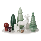 Dottir Winter Stories Set of 4 Advent Candles With Transfers 2.2 x 24cm