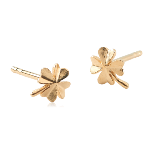 Pernille Corydon Clover Studs Gold Plated