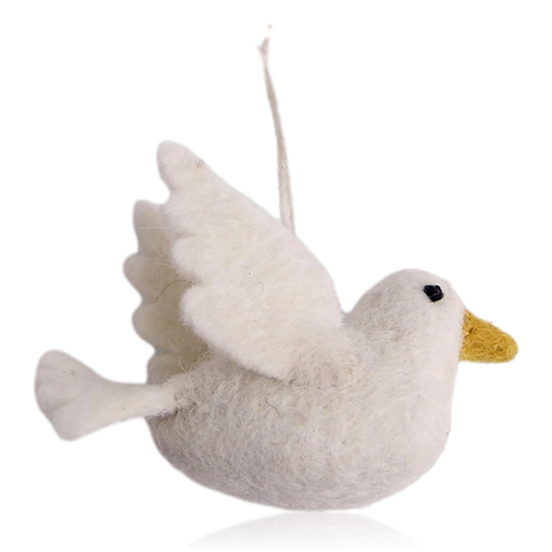 Gry & Sif Hanging Felt Dove of Peace Set of 2