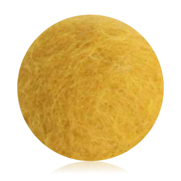 Gry & Sif Felt Flower Ball Ø7cm Yellow