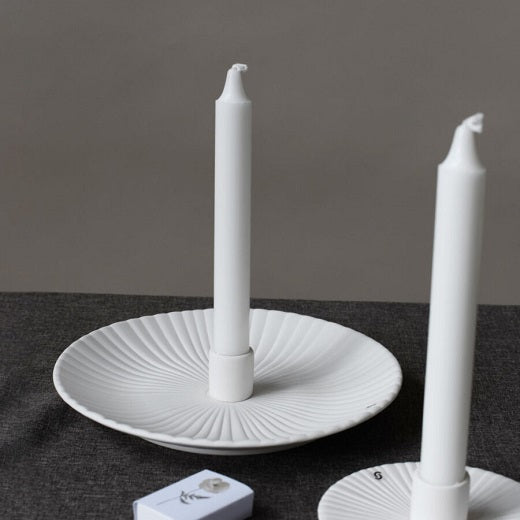 Storefactory Holmby Ceramic Candlestick Large White