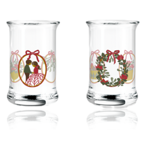 Holmegaard Glass Annual Christmas Dram Glasses 2025 Set of Two