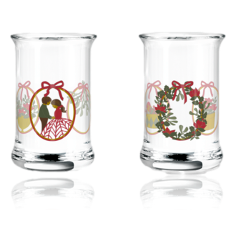 Holmegaard Glass Annual Christmas Dram Glasses 2025 Set of Two