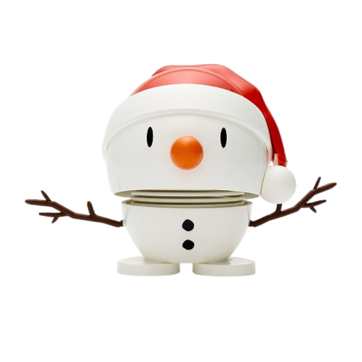 Hoptimist Santa Snowman Small White