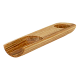 Iris Hantverk wooden salt scoop on a white background