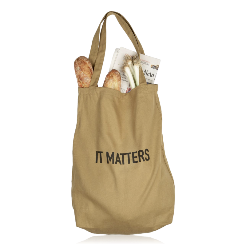 The Organic Company It Matters Tote Bag Khaki