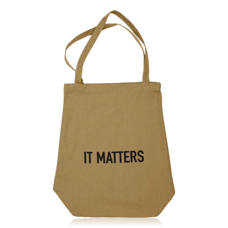 The Organic Company It Matters Tote Bag Khaki