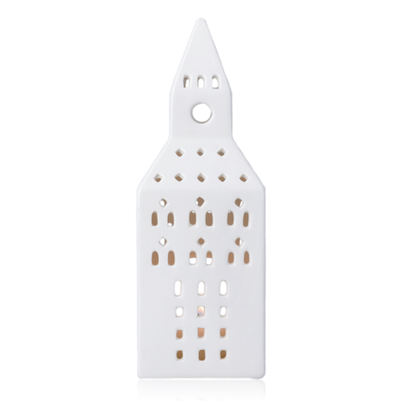 Kähler Urbania Lighthouse Church Tower White Ceramic