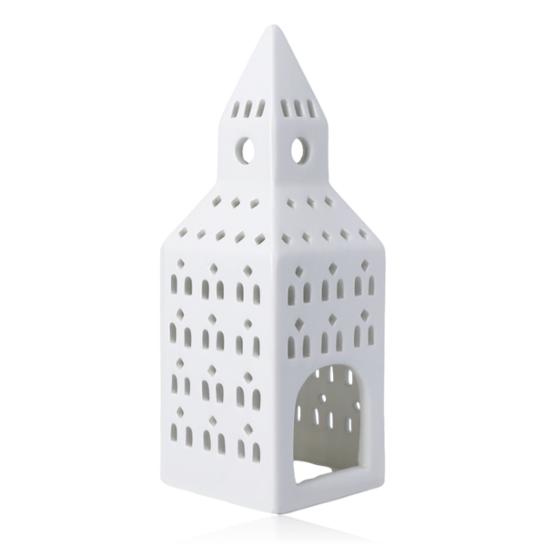 Kähler Urbania Lighthouse Church Tower White Ceramic