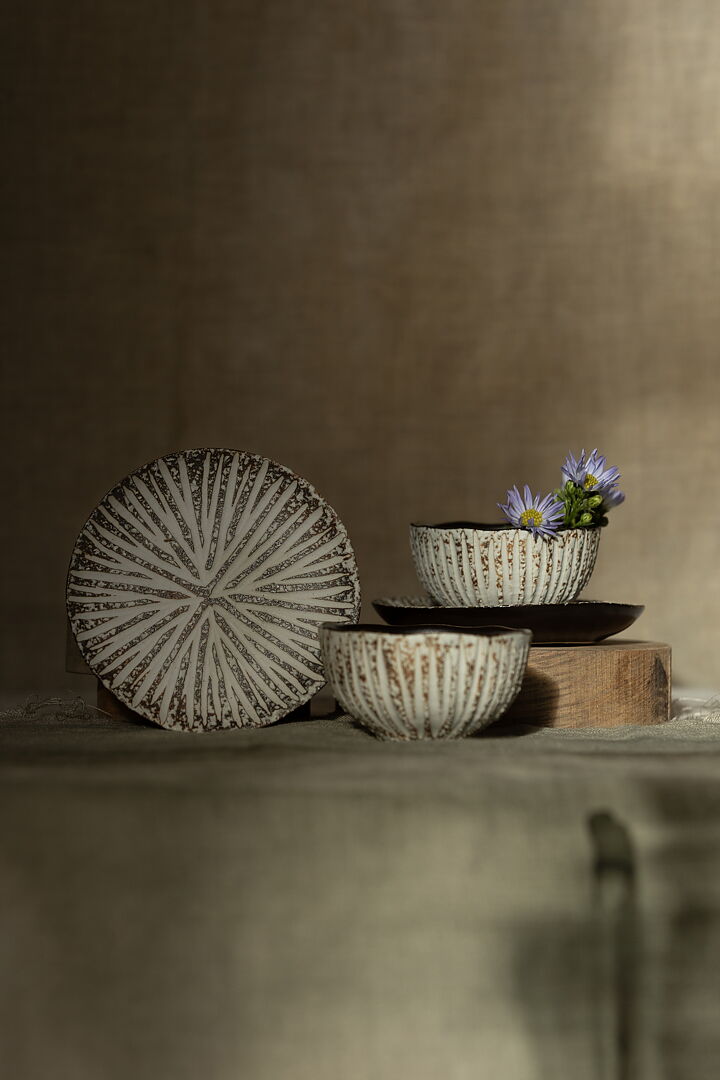 Lindform Ceramic Mini Bowl Stone Stripe