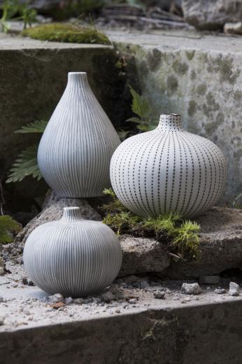 Lindform Ceramic Ebba Vase Grey Medium