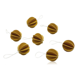 Lovi Set of 8 Mini Baubles Honey Yellow