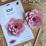 Lovi 15cm Flower Wall Decoration Pink