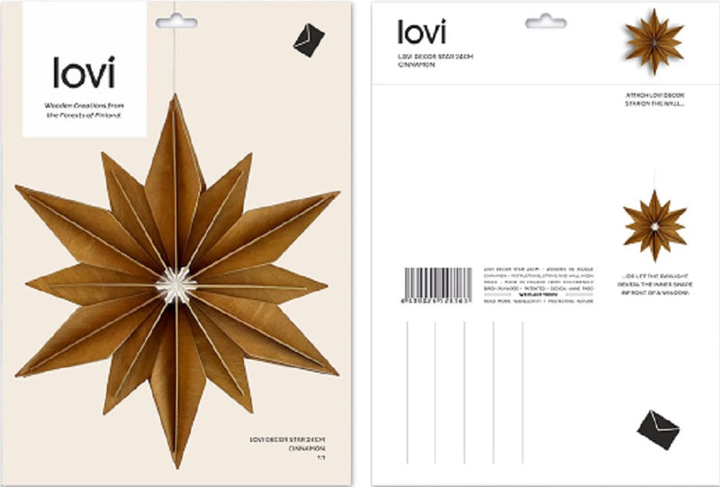 Lovi Star Wall Decoration 24cm Honey Yellow