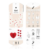 Lovi Heart Decoration 4.5cm Set of 6 Bright Red