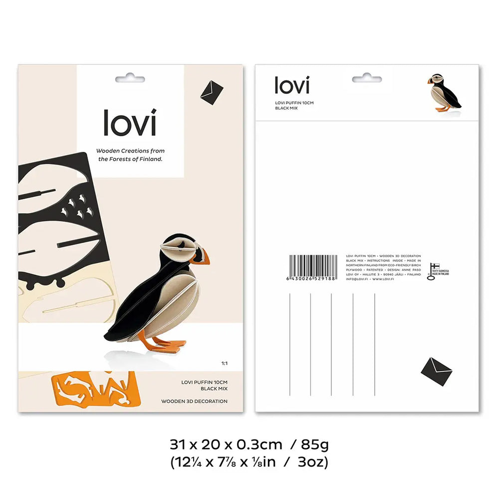 Lovi Puffin Decoration 10 cm – The Scandinavian Shop
