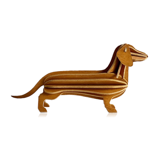 Lovi Birch Dachshund 12cm Cinnamon