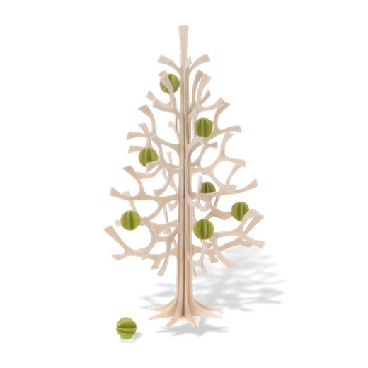 Lovi Set of 8 Mini Baubles Honey Yellow