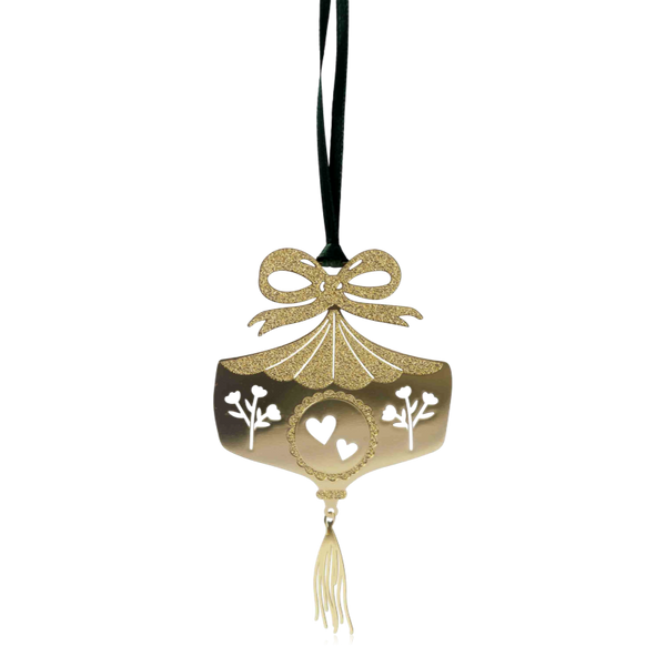 Pluto Hanging Festive Decoration Gold