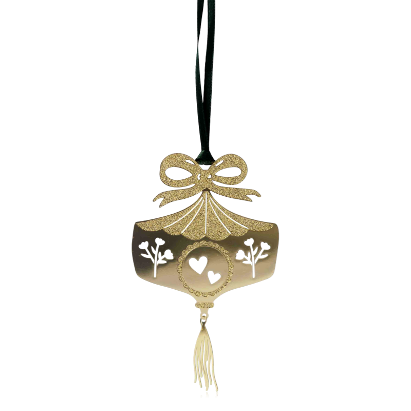 Pluto Hanging Festive Decoration Gold