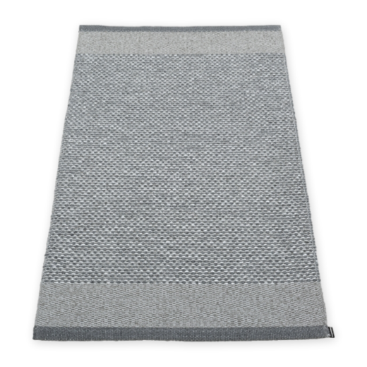 Pappelina Edit Rug Granit, Grey & Grey Metallic 85 x 160