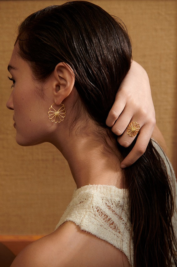 Pernille Corydon Bellis Earrings Large Gold