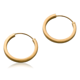 Pernille Corydon Circle Line Hoop Earrings Small Gold