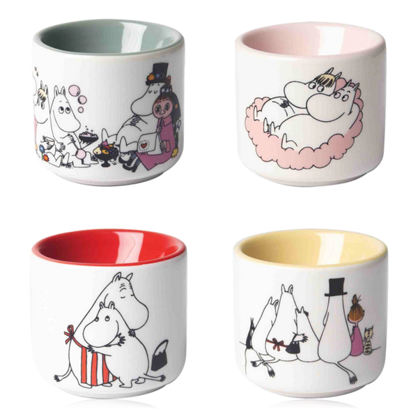 Pluto Set of 4 Ceramic Egg Cups Moomin Love