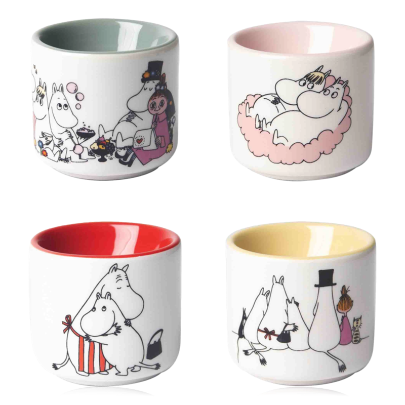 Pluto Set of 4 Ceramic Egg Cups Moomin Love