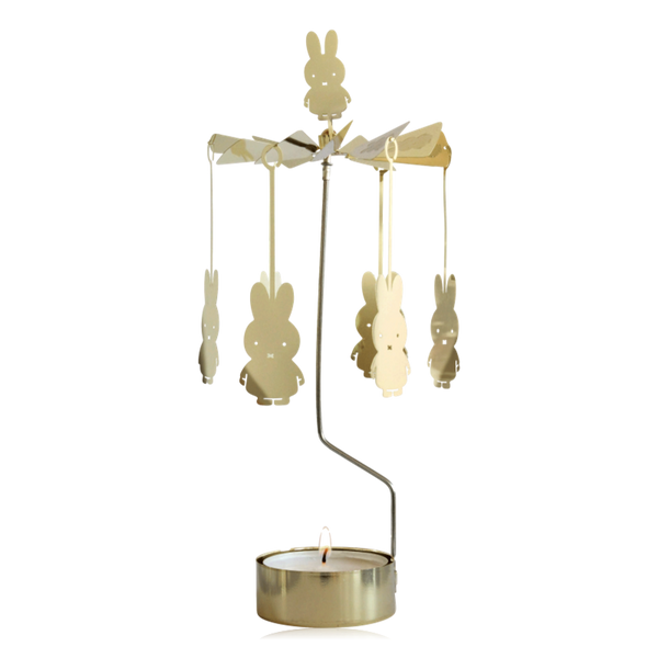Pluto Rotary Candle Holder Miffy Gold