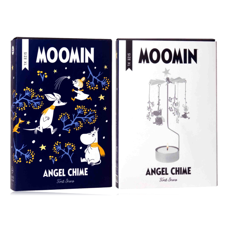 Pluto Rotary Candle Holder Moomin First Snow Large Silver