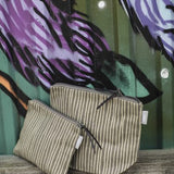 Spira Makeup Bag/Purse Brown Stripe