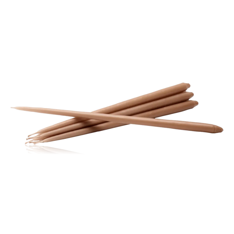 Stoff Nagel Taper Candle Dusty Rose Box of 6