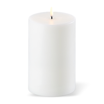 Uyuni Lighting LED Pillar Candle Nordic White 10.1 x15cm
