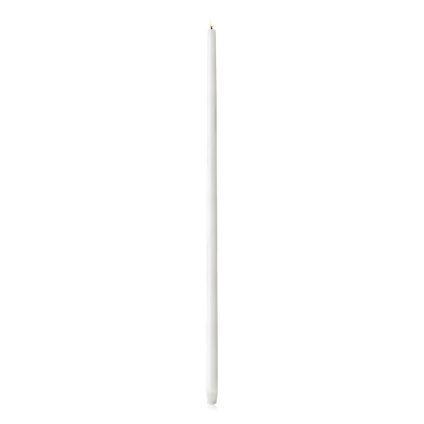 Uyuni Tall LED Taper Candle Nordic White 2.3 x 75cm