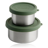 Aya & Ida Set of 2 Snack Containers Tropical Green