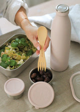 Aya & Ida Set of 2 Snack Containers Soft Rose