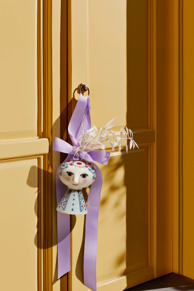 Bjørn Wiinblad Ceramic Eva Christmas Decoration Blue