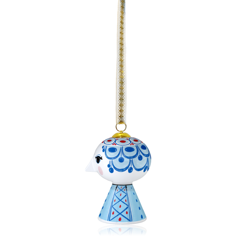 Bjørn Wiinblad Ceramic Eva Christmas Decoration Blue