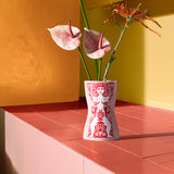 Bjørn Wiinblad Nina Vase 16.5cm Red & Pink
