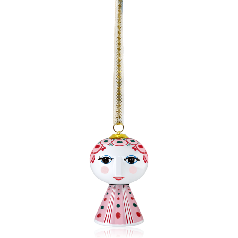 Bjørn Wiinblad Ceramic Eva Christmas Decoration Red